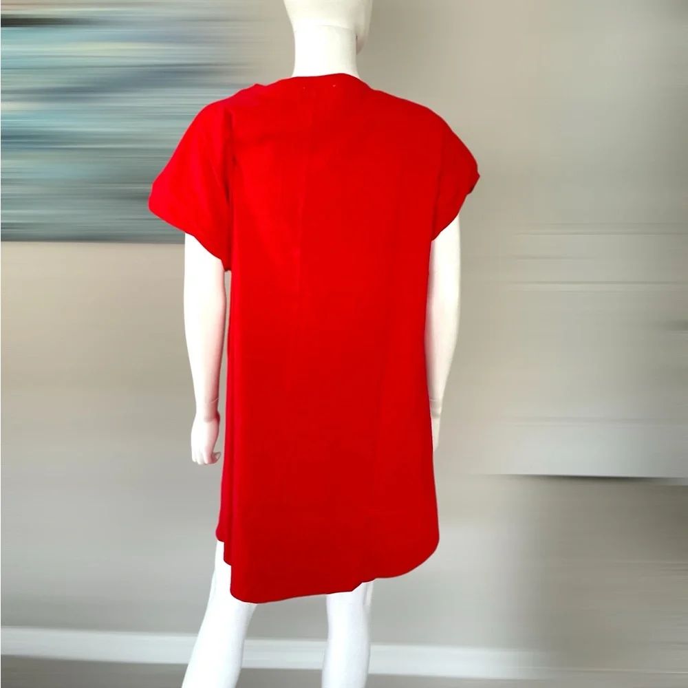 FANTASTIC FAWN patriotic red tunic “cans” dress S M L - Picture 6 of 9